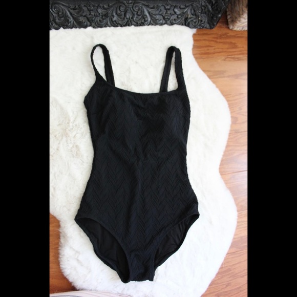 One-Piece Black Swimsuit - Picture 1 of 2